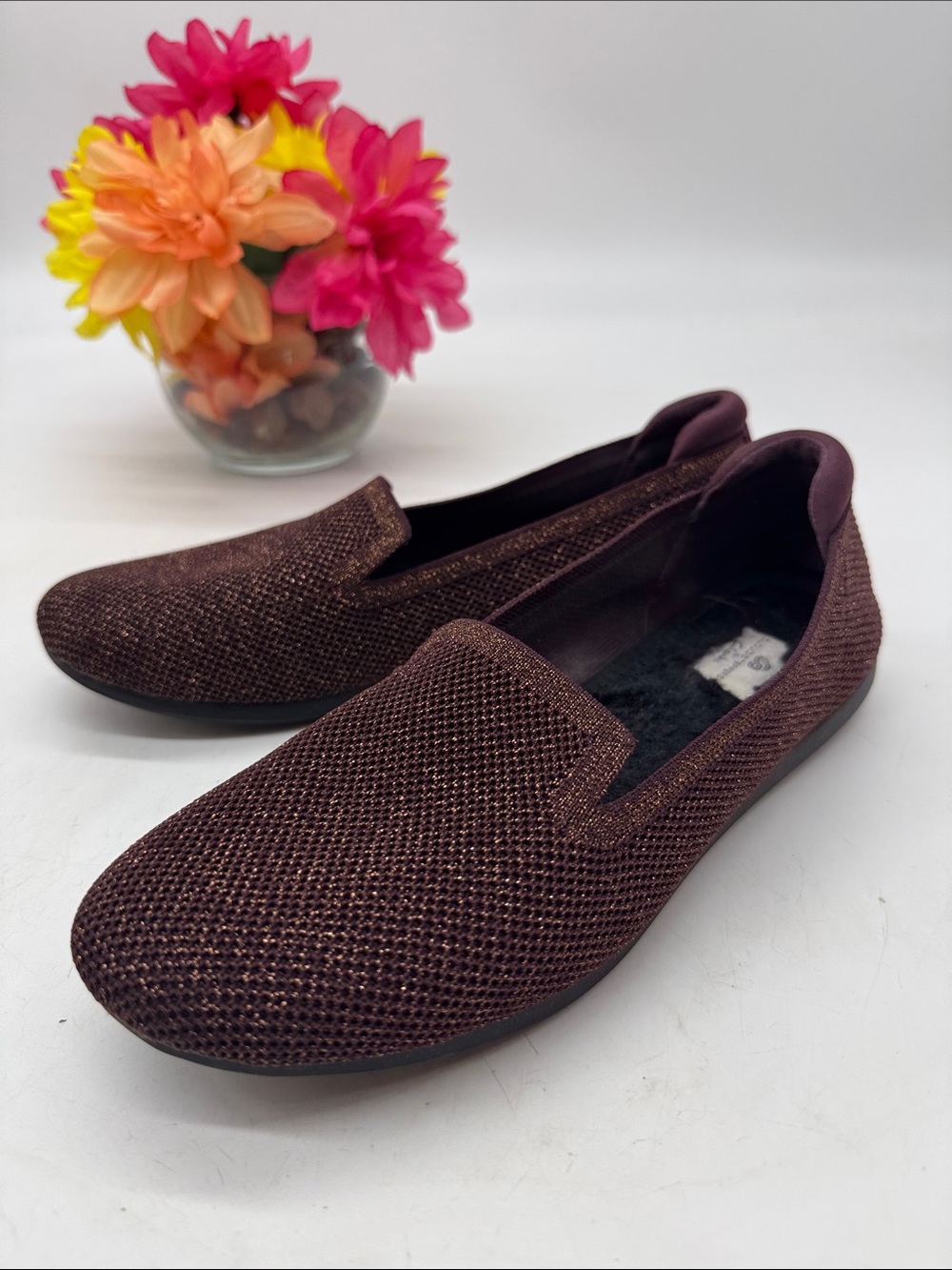 Cloudsteppers by Clarks women's Metallic Brown Slip-On Loafers